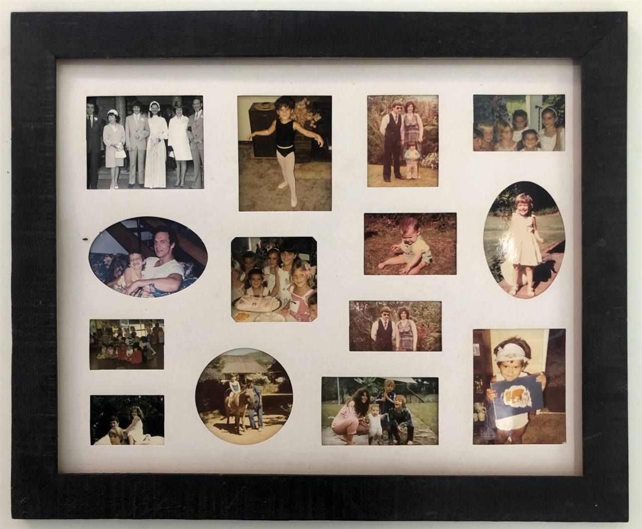 Family photographs beautifully framed together