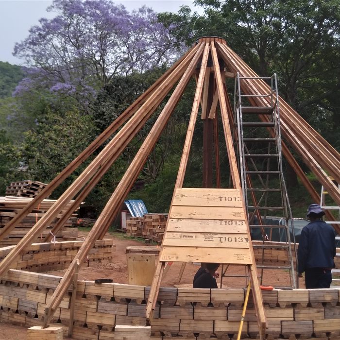 The next one: roof poles rise